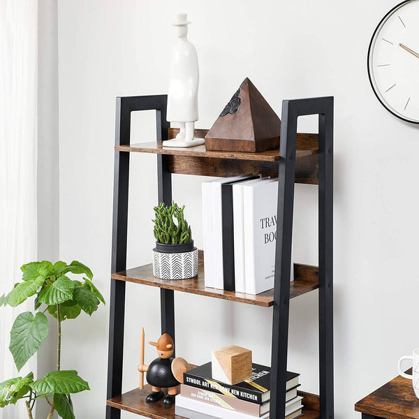 Ladder Shelf, 4-Tier Home Office Bookshelf RAW58.dk 