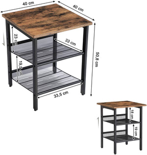 Sideborde/natborde i industrielt design Sofaborde Vasagle