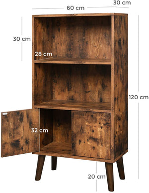 Bogreol, i retro design Reol Vasagle 