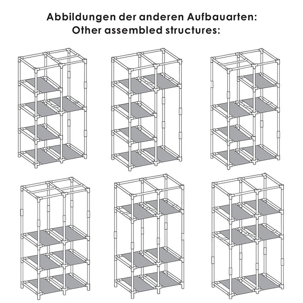 David klæde- og garderobeskab Klædeskabe & garderobeskabe Vasagle