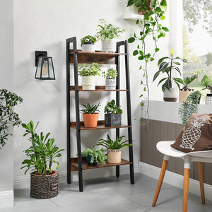 Ladder Shelf, 4-Tier Home Office Bookshelf RAW58.dk 