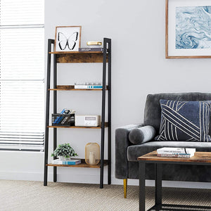 Ladder Shelf, 4-Tier Home Office Bookshelf RAW58.dk 