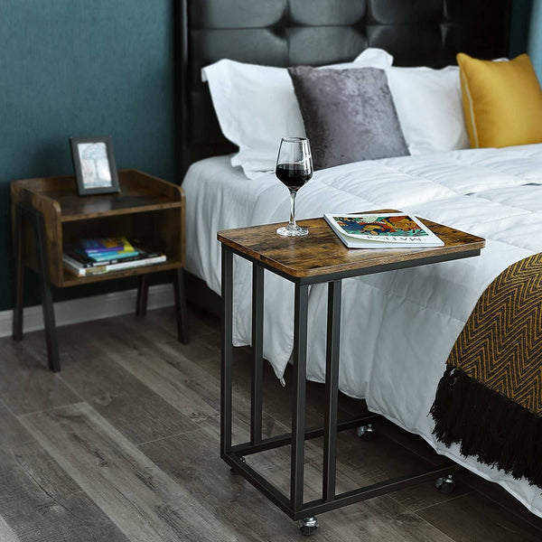 Sidebord med hjul, industrielt design Sofaborde Vasagle 