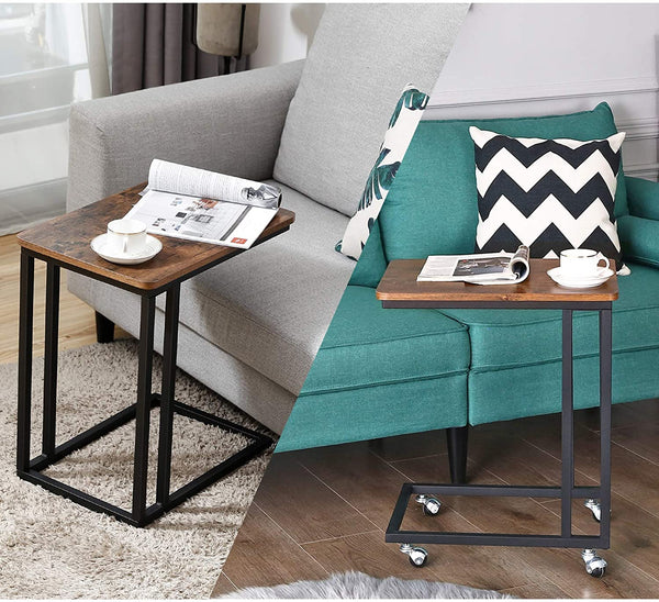 Sidebord med hjul, industrielt design Sofaborde Vasagle 