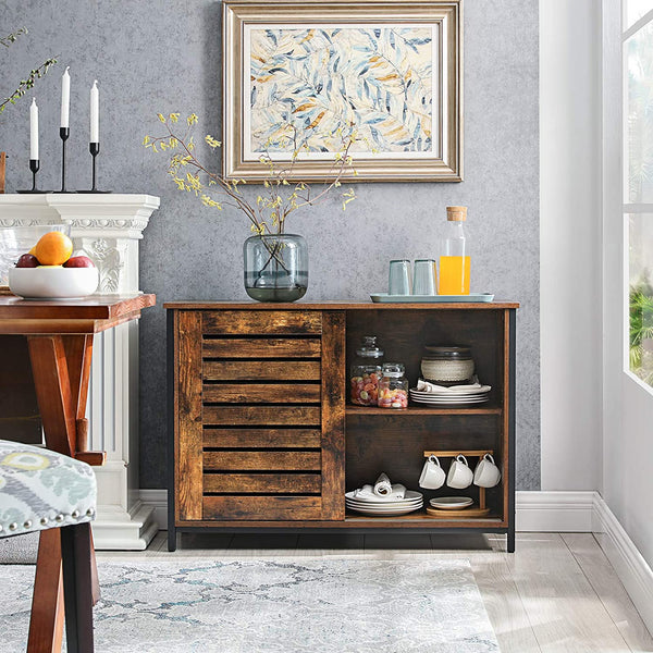 Sideboard, Kitchen Cabinet with Sliding Doors RAW58.dk 