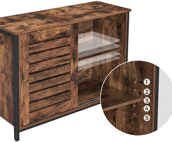 Sideboard, Kitchen Cabinet with Sliding Doors RAW58.dk 