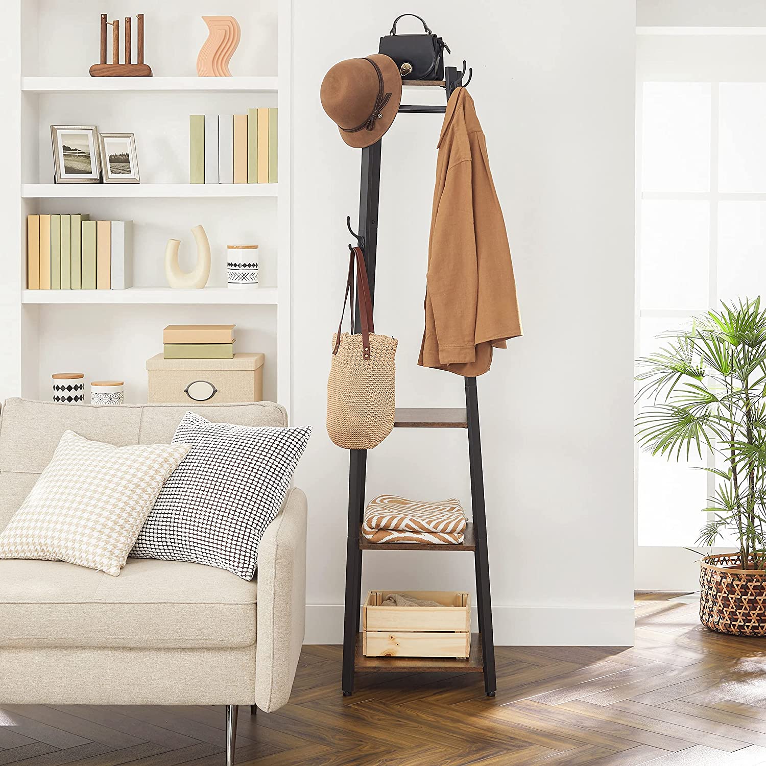 Coat Stand with 3 Shelves RAW58.dk