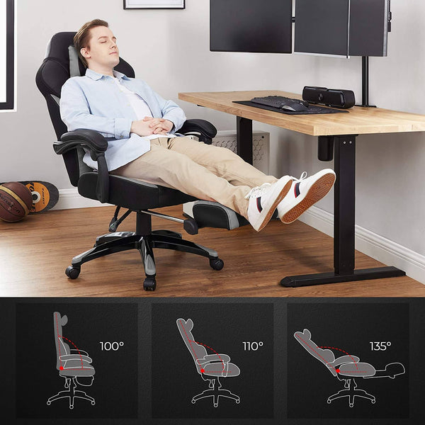 Executive Office Chair, Ergonomic, Black, gråOBG77BG RAW58.dk 