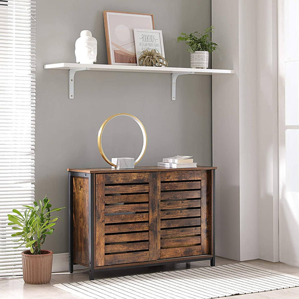 Sideboard, Kitchen Cabinet with Sliding Doors RAW58.dk 