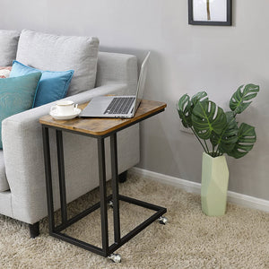 Sidebord med hjul, industrielt design Sofaborde Vasagle 