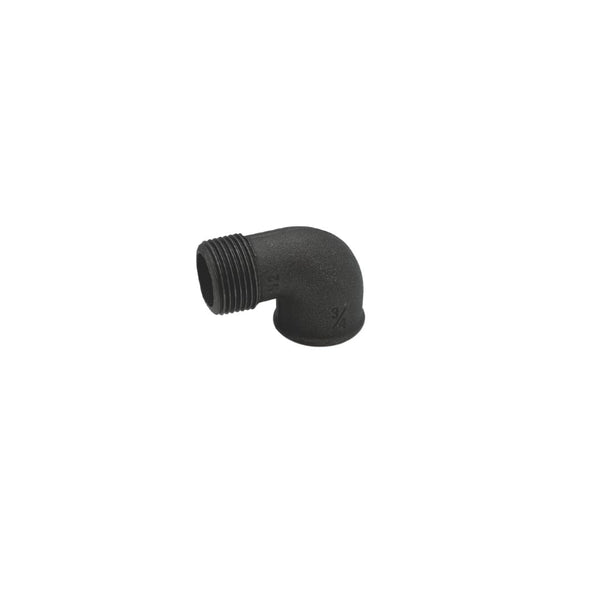 Sort 90 grader vinkel muffe/nippel Rør og fittings RAW58