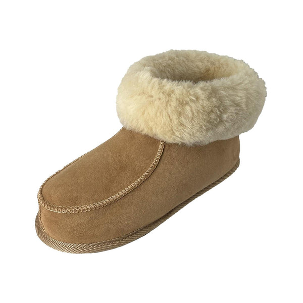 Hjemmesko Brun (høj model med gummisål) Hjemmesko Rumrum