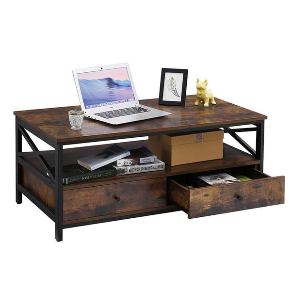 Coffee Table With Drawers RAW58.dk