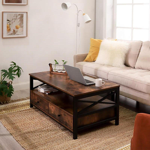 Coffee Table With Drawers RAW58.dk