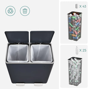 Paris skraldespand | 2*30 L Skraldespande Vasagle