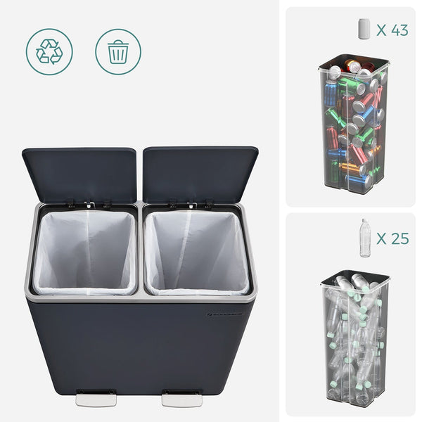 Paris skraldespand | 2*30 L Skraldespande Vasagle