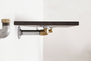 RAW58 Ella hyldeknægt i sølv med hylde - Dybde 30 cm. Ophæng RAW58